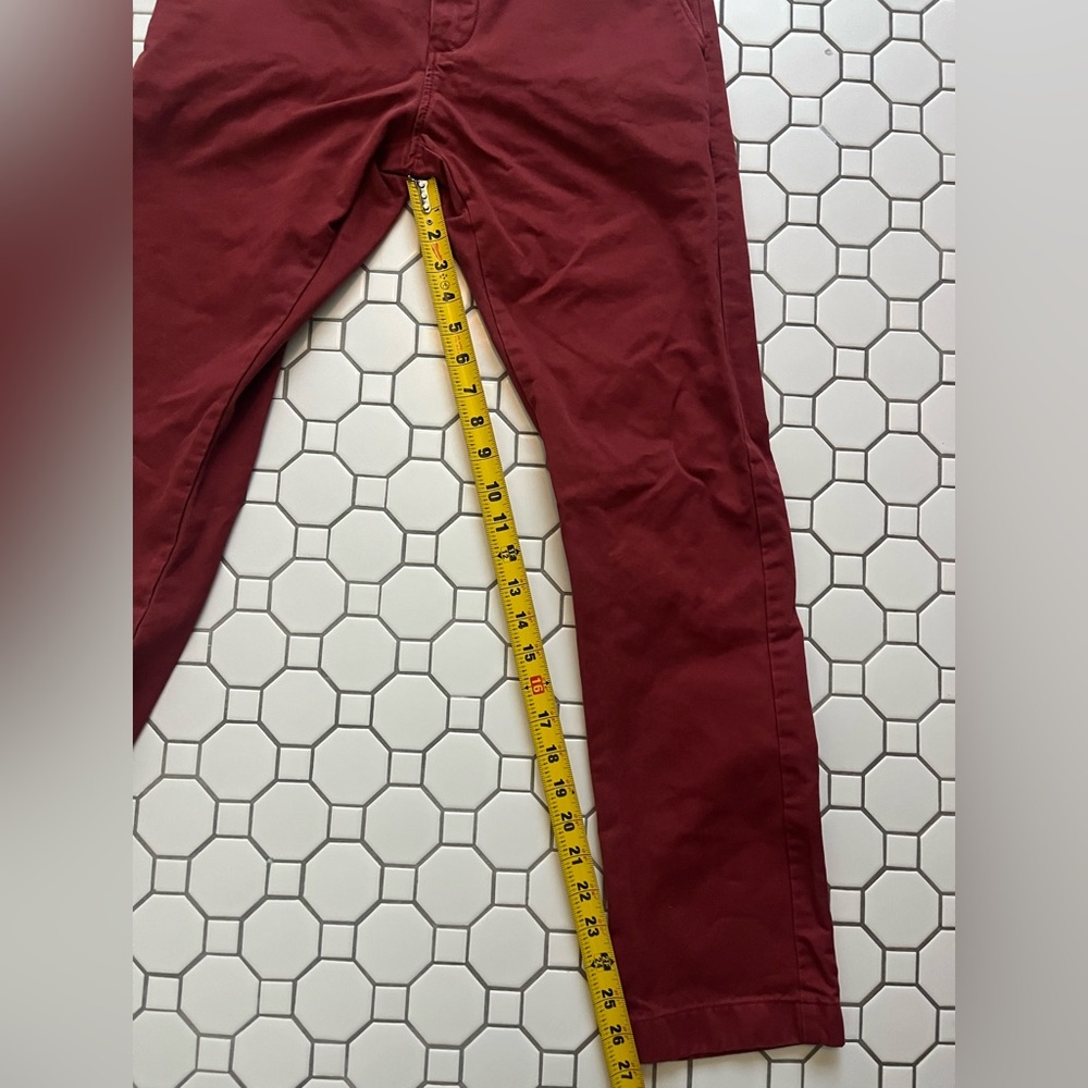 J. Crew Men's Dark Red Chinos